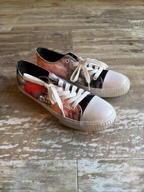Cleveland Browns FOCO NFL Team Logo Low Top Canvas Sneakers Women’s 10